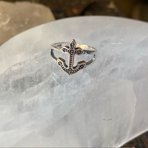 Anchor Sterling Silver Toe Ring - Picture 5 of 5